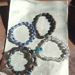 Elegant Beaded Bracelet Set